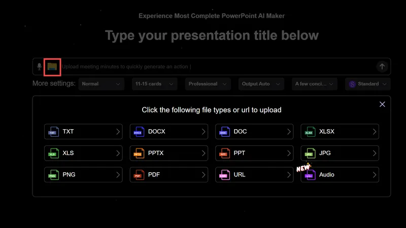 Turn Text into Professional Slides Automatically