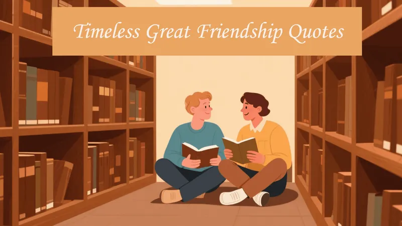 Timeless Great Friendship Quotes That Will Warm Your Heart