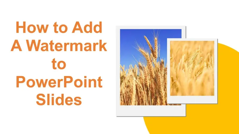 Easy Watermarking for PowerPoint Slides