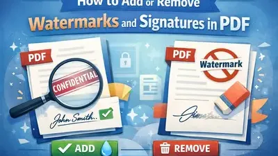 How to Add or Remove Watermarks and Signatures in PDF cover image