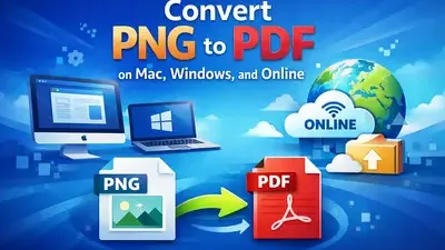 Convert PNG to PDF on Mac, Windows, and Online   cover image