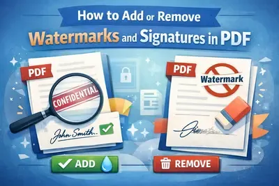 How to Add or Remove Watermarks and Signatures in PDF cover image