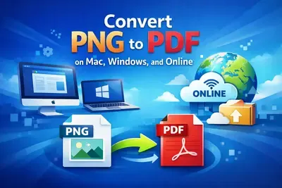 Convert PNG to PDF on Mac, Windows, and Online cover image