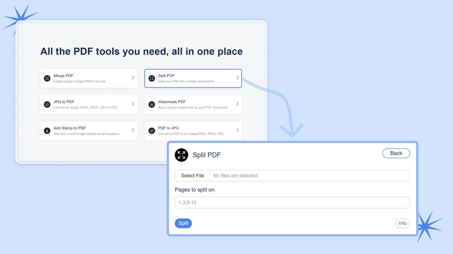 Split PDFs with Smallppt