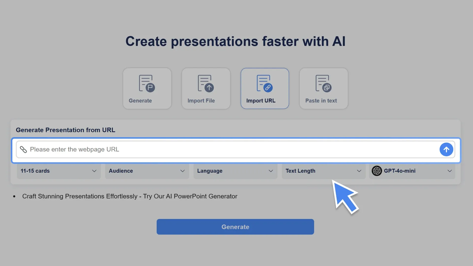 Customize your presentation preferences quickly using Smallppt