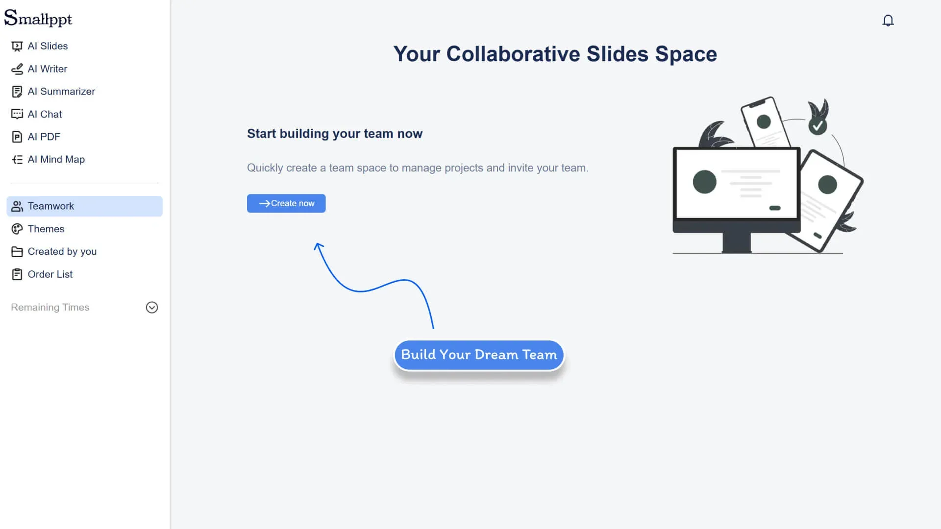 Collaborate on slides with your team using Smallppt
