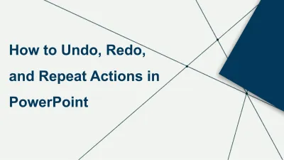 How to Undo, Redo and Repeat Actions in PowerPoint